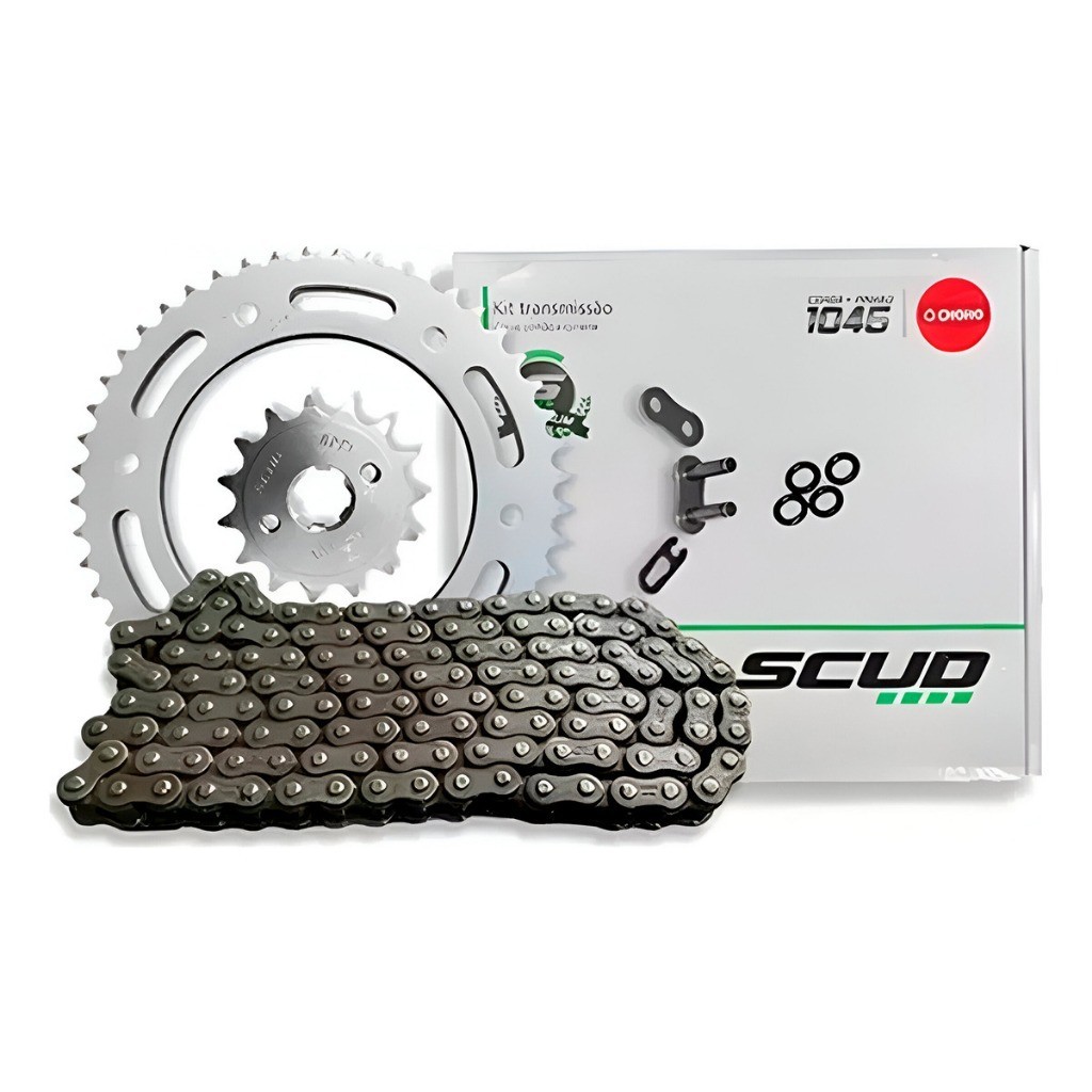 Kit Relação Com Retentor Bros 160 150 Xre 190 Aço 1045 Scud