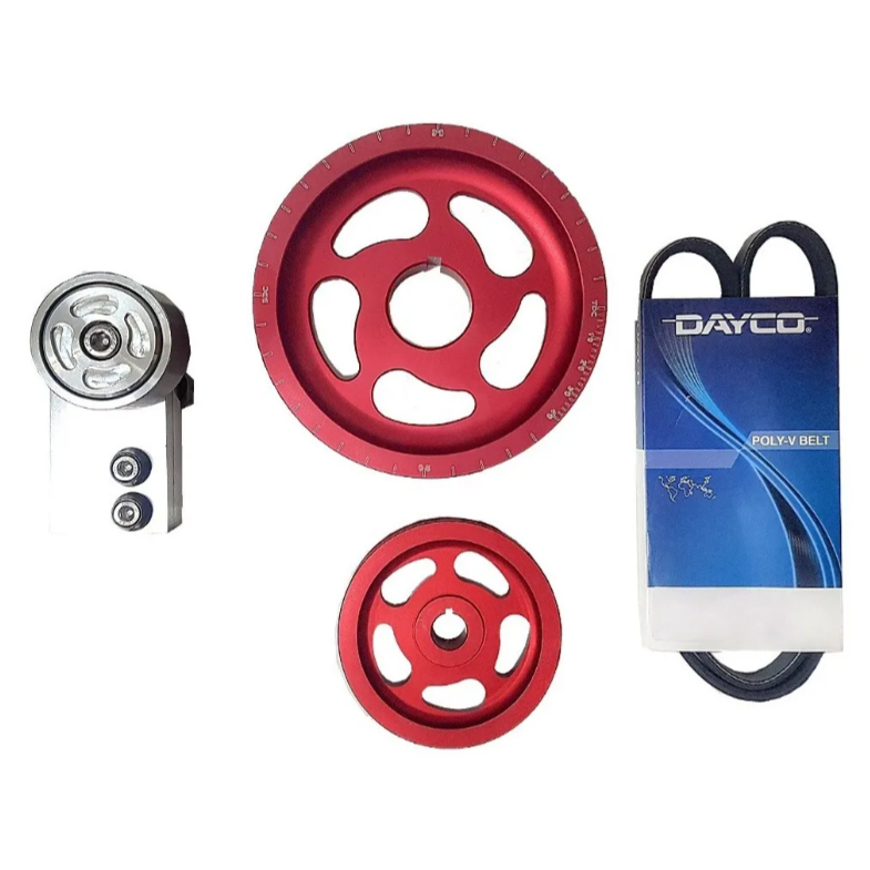 Kit Polias Correia Poli-V VW a Ar – FOLEGO TURBO | Virabrequim + Alternador + Tensionador + Correia
