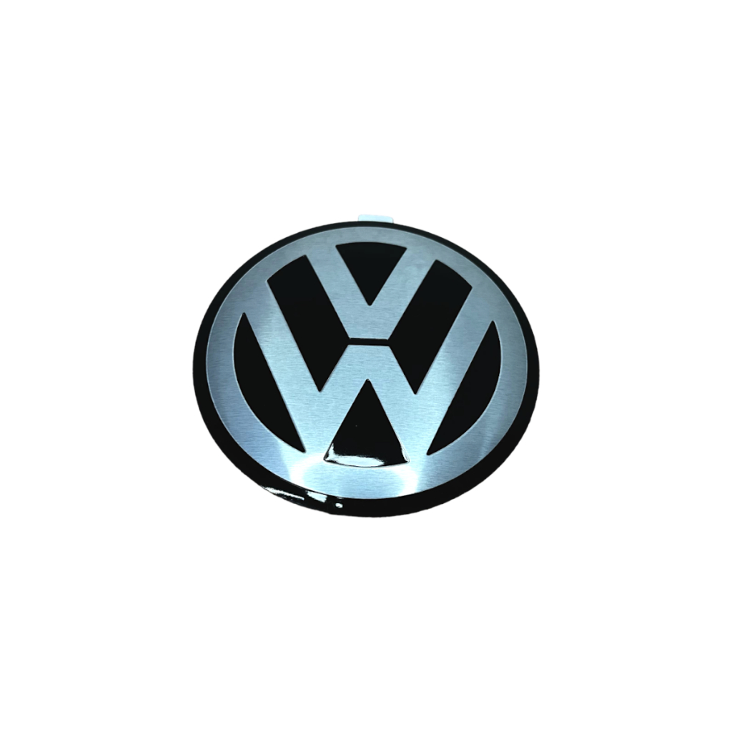 01 Emblema Auto Colante Para Calota Roda VW 90mm