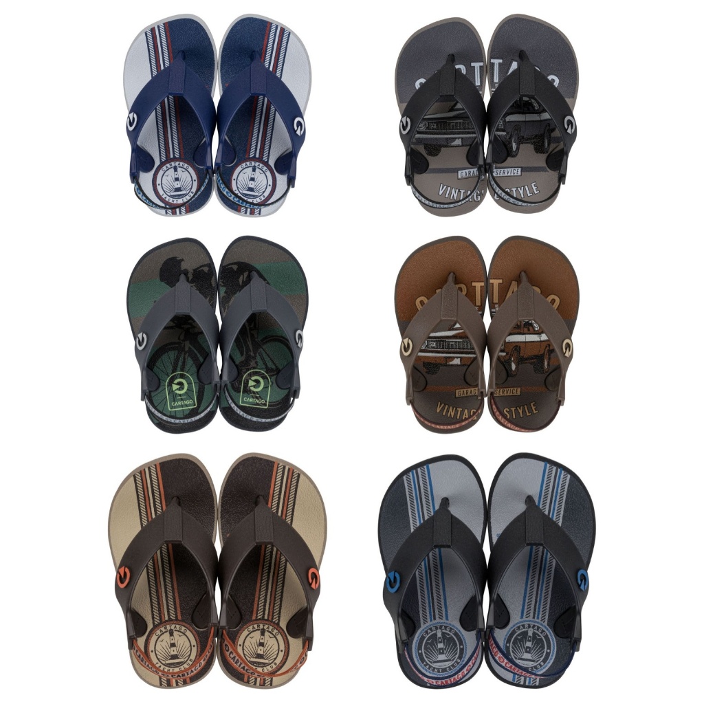 Chinelo de dedo Cartago Dakar Plus Baby Original2025