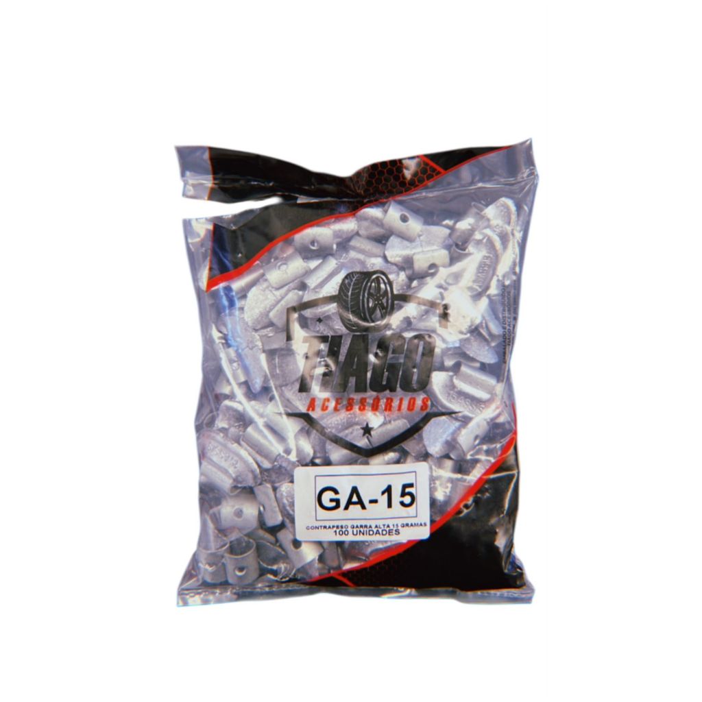 Chumbo Balanceamento Contra Peso Garra Alta 15g 50 Und
