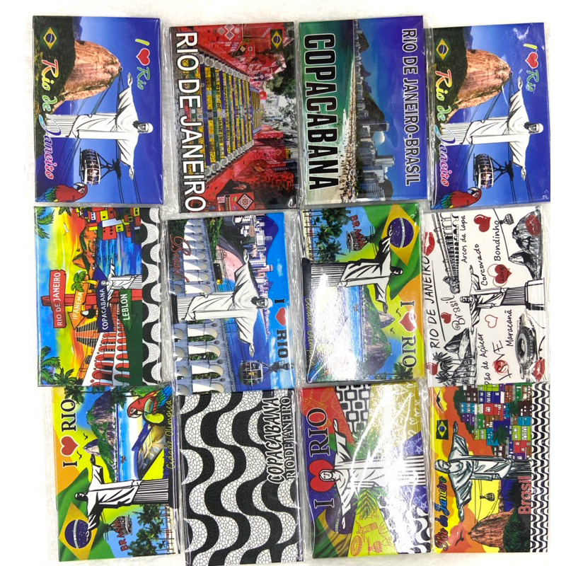 kit com 5 unidades imas de geladeira do Rio de Janeiro escolha o seu 5.5cm x 7.8cm