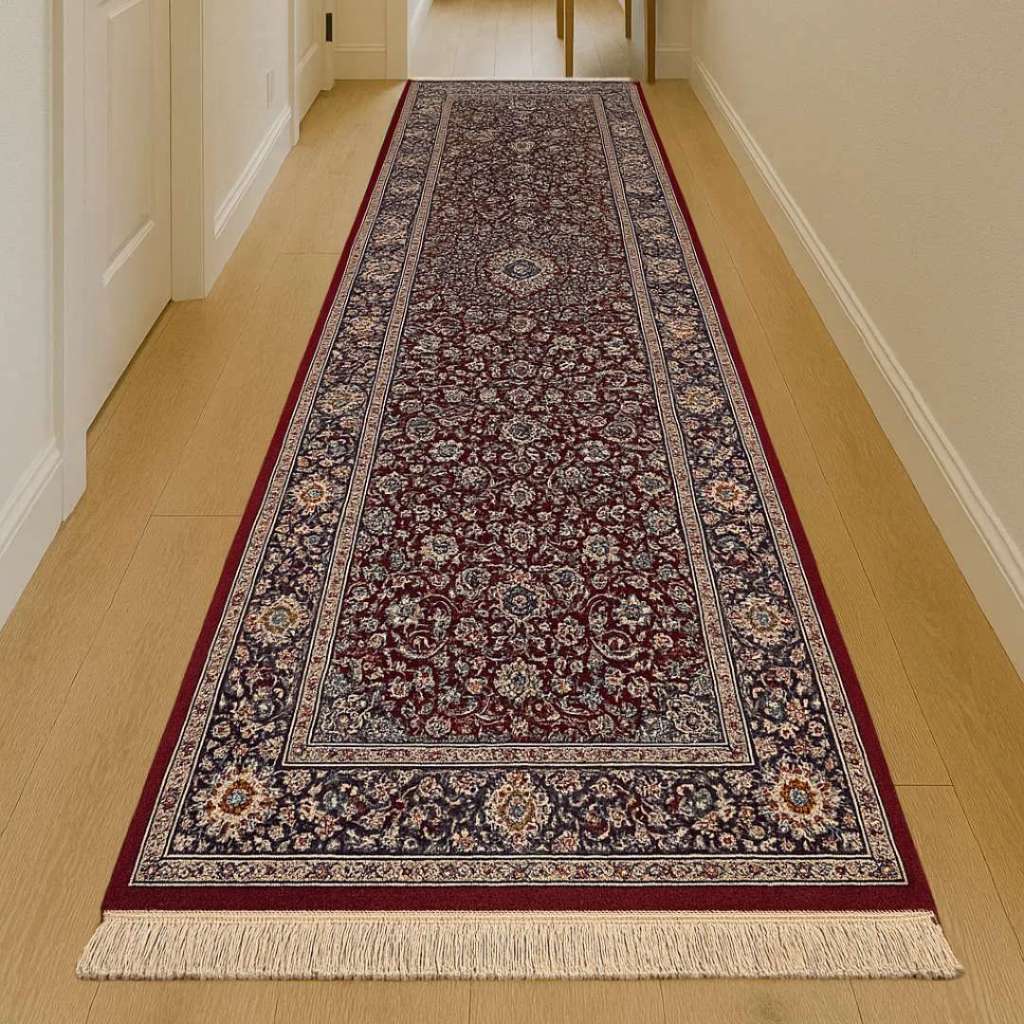 Tapete Passadeira Belga Clássico Namour Vermelho Jolitex 0,66x1,80m