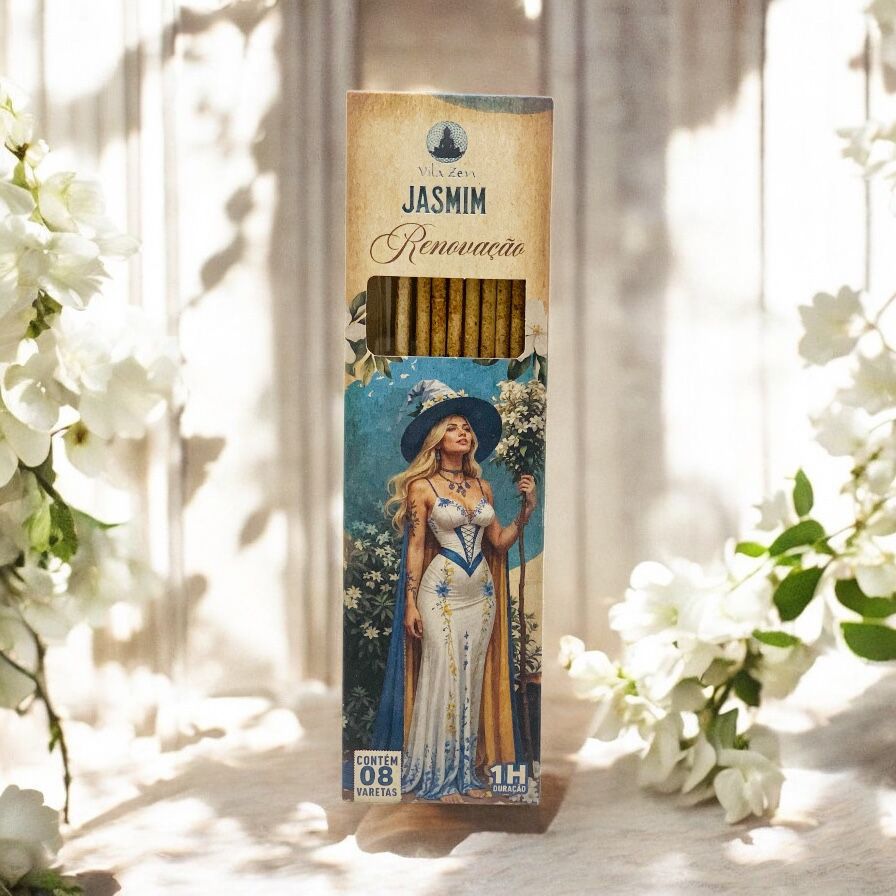 Incenso Vila Zen Natural Linha Mística Das Bruxas Jasmim