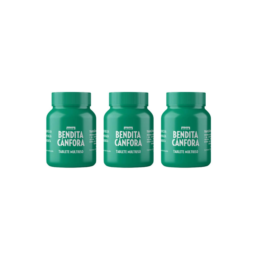 KIT com 1/2/3 un BENDITA CÂNFORA Pote c/ 30