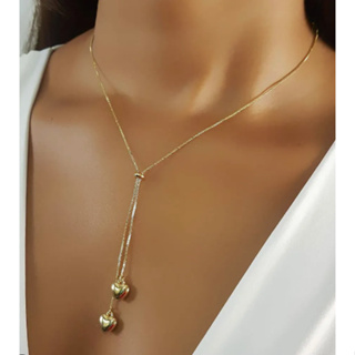 Colar Simples em Forma de Coração Fêmea 2025 Novo com Cadeia Clavícula e Pingente em Oferta na Shopee