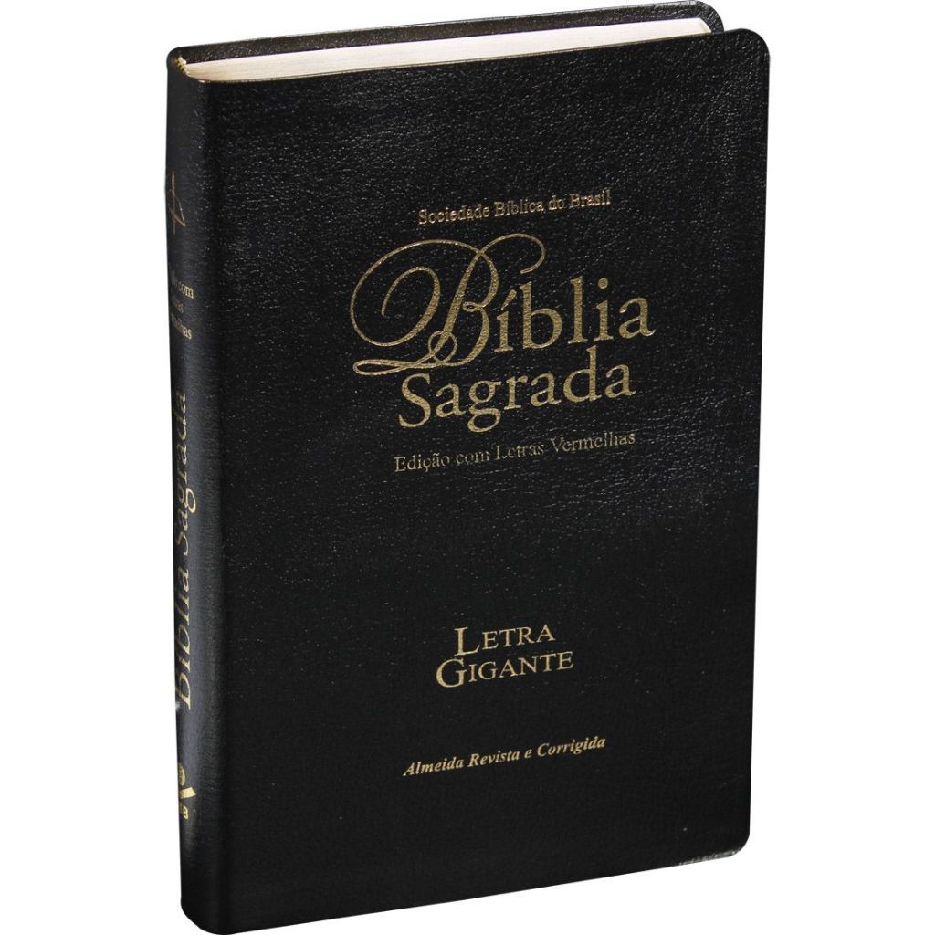 Bíblia Sagrada ARC - Letra Gigante - Preta em Oferta na Shopee