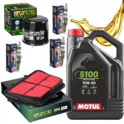 Kit Revisão Para Triumph Tiger 800 Troca Óleo Motul 10w40 Filtros Hiflo Vela Iridium Ngk