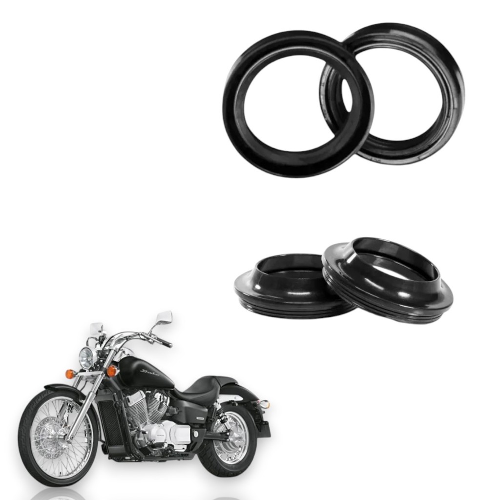 Retentor Bengala + Guarda Pó Vt750 Shadow 2006 Até 2014