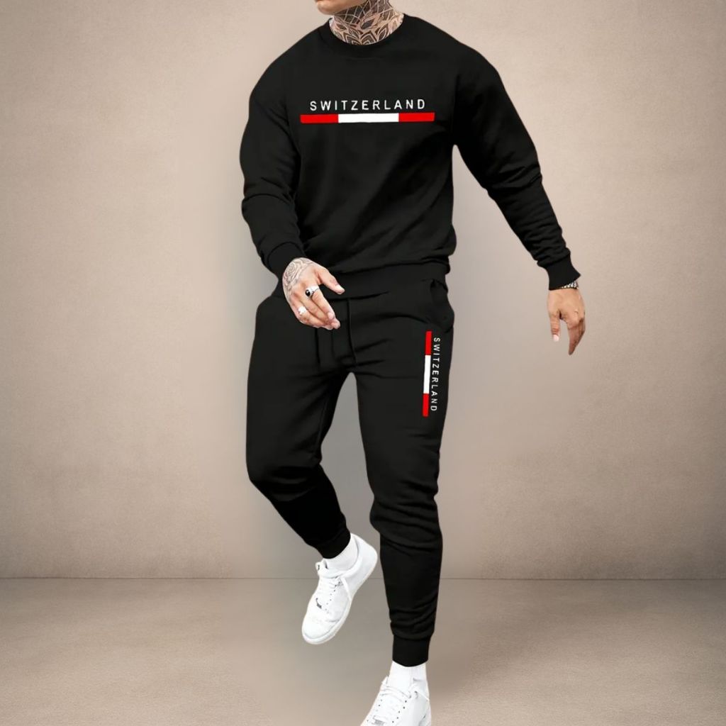 Conjunto Flanelado Moletom Gola + Calça Unissex Estilo Casual Confortável Inverno