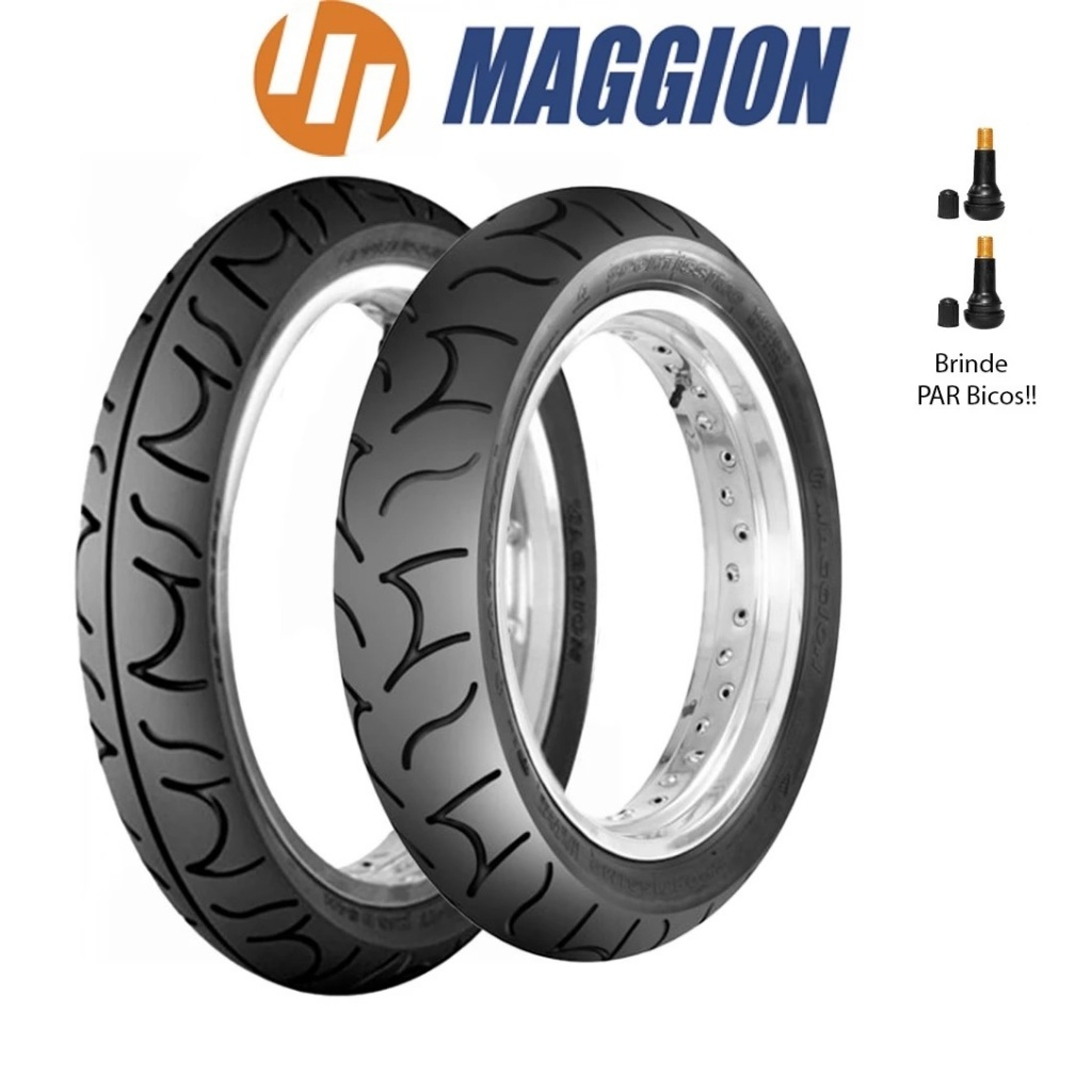 Par Pneu 130/70-17 + 100/80-17 Maggion Sportissimo Sem Câmara CB Twister 250 Cbx Fazer 250 Ninja em Oferta na Shopee