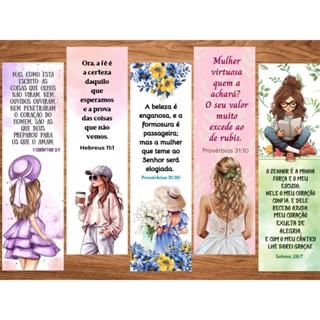 Kit 50 Marcador de Página Bíblico, Brinde clientes, lembrancinhas em Oferta na Shopee