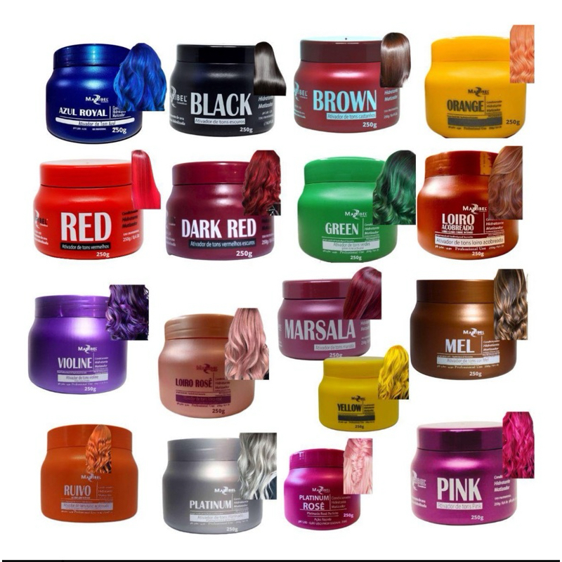 Máscara Mairibel tamanho travelsize 50g - Escolher a cor