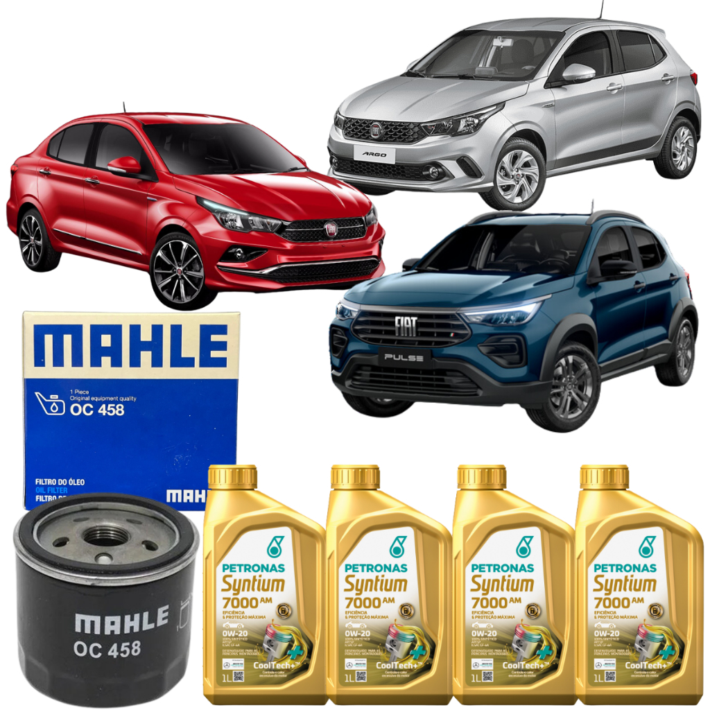 Kit Troca De Óleo Fiat Argo Cronos Pulse 1.3 2018 A 2023