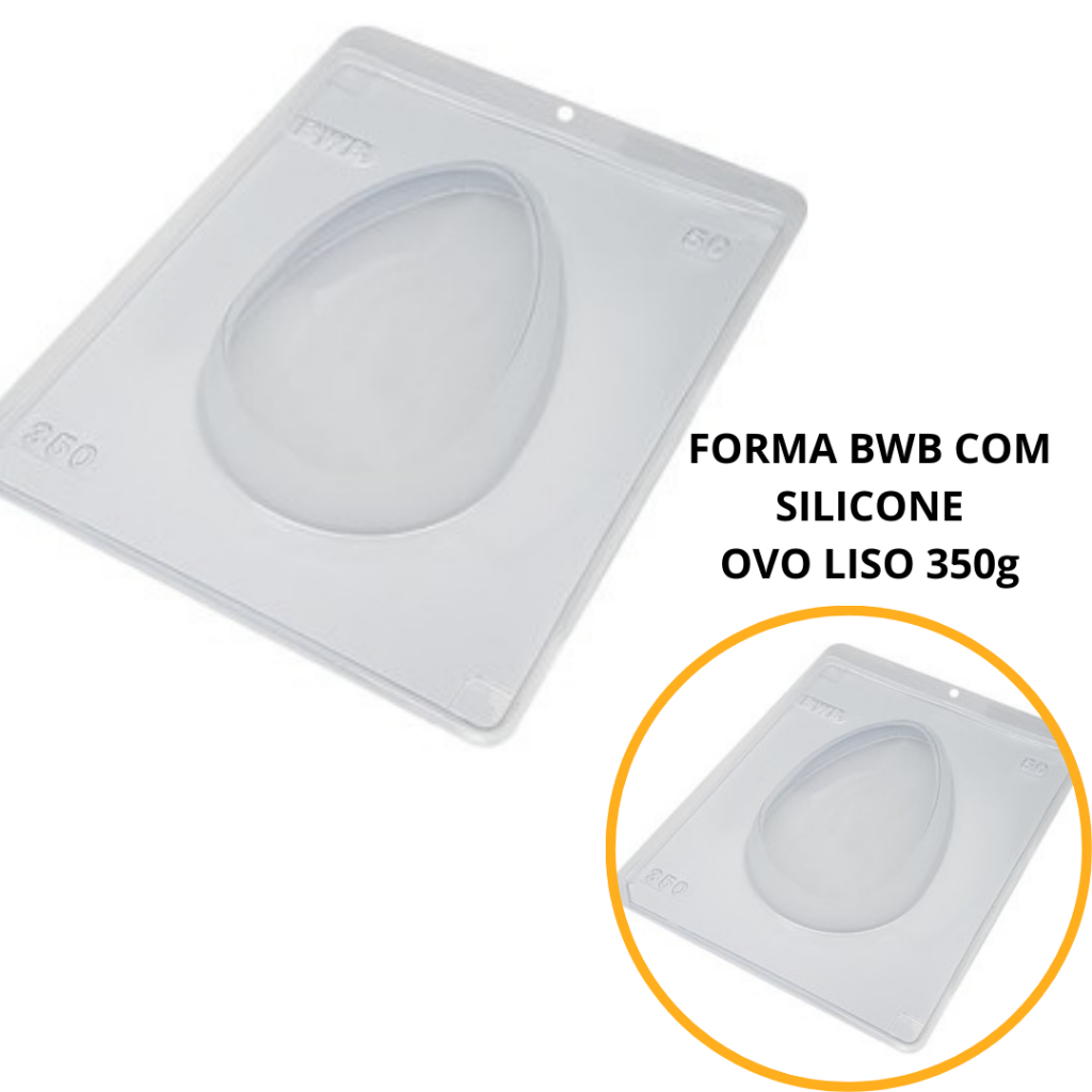 1~4 FORMA BWB COM SILICONE (3 PARTES) CÓD.:50 - OVO LISO 350g. PARA CHOCOLATE, OVOS DE PÁSCOA em Oferta na Shopee