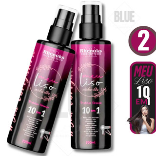 kit 2 Spray Protetor térmico Defrizante Rhenuks Reparação total 10em1 200ml Meu Liso minha Vida