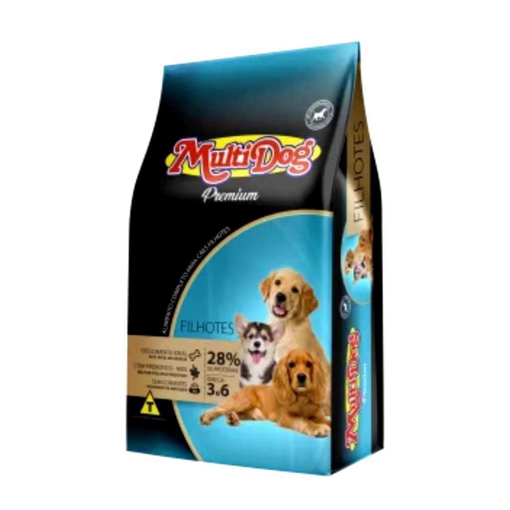 Multidog Premium Filhotes 1 Kg GRATIS 100 GRAMAS PALITO FLEXIVEL
