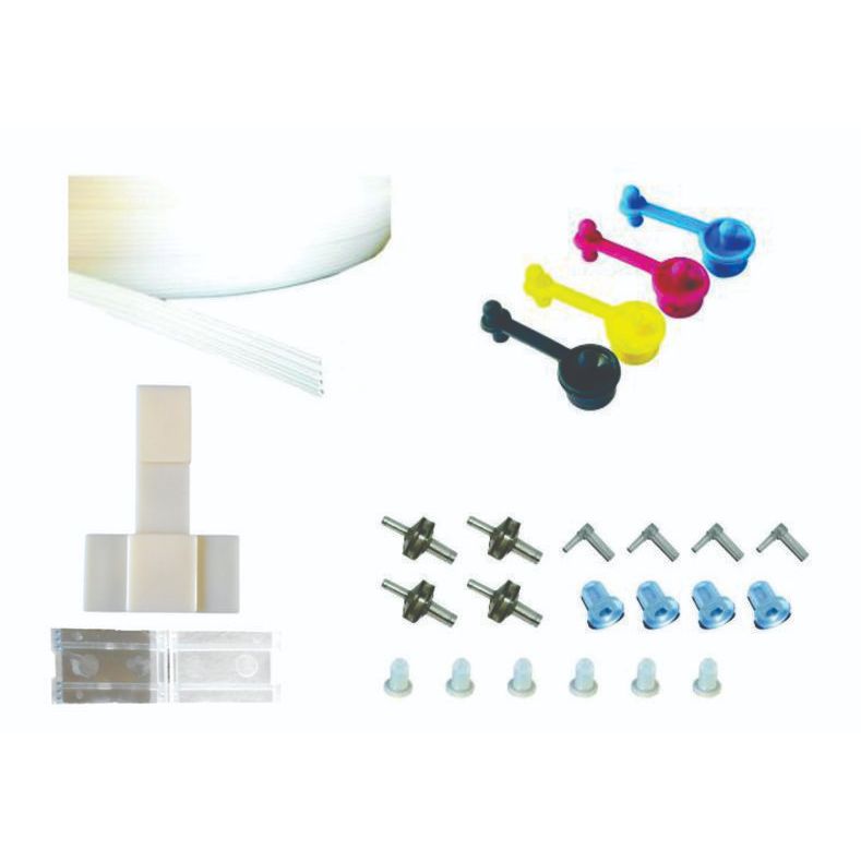 kit mangueira presilhas bucha joelho tampão respiro tampas reservatorio bulk ink (ver)