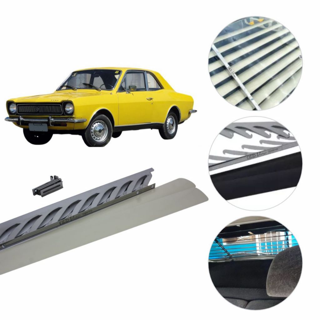 Persiana Fixa Cortina Retrô em Inox Para Todos Os Carros