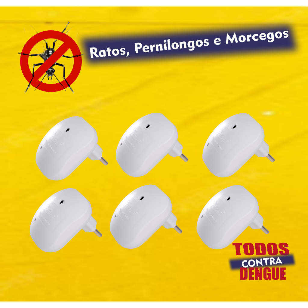 Kit 6 Repelentes Eletrônicos Zen com Inmetro Bivolt em Oferta na Shopee