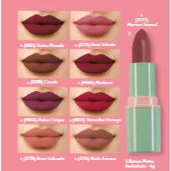 Batom Matte Aveludado Shine Abelha Rainha em Oferta na Shopee