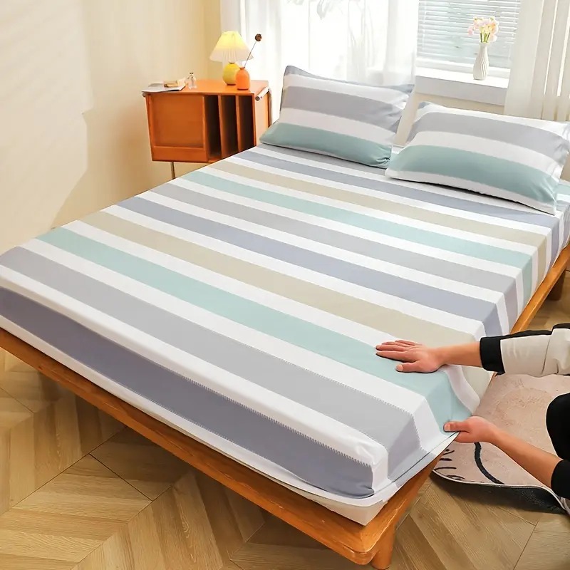 Jogo de Lençol 400 Fios Micropercal Tecido Macio Cores Lisas e Estampas Masculinas Sortidas Premium