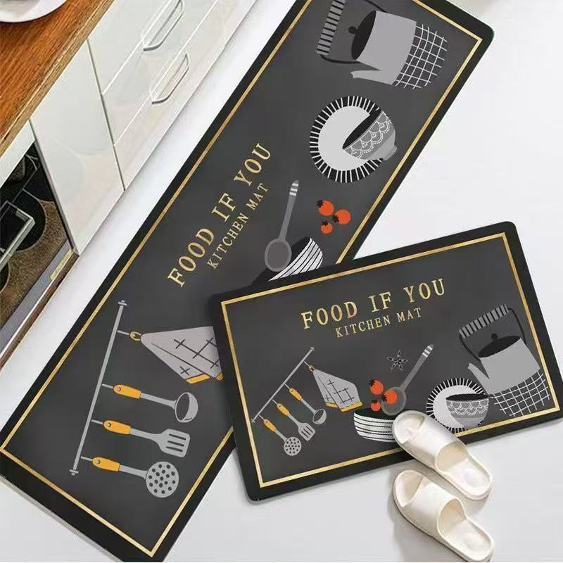 Tapetes de cozinha, conjunto de 2peças, tamanhos 38x58 cm e 38x118 cm respectivamente. LH em Oferta na Shopee