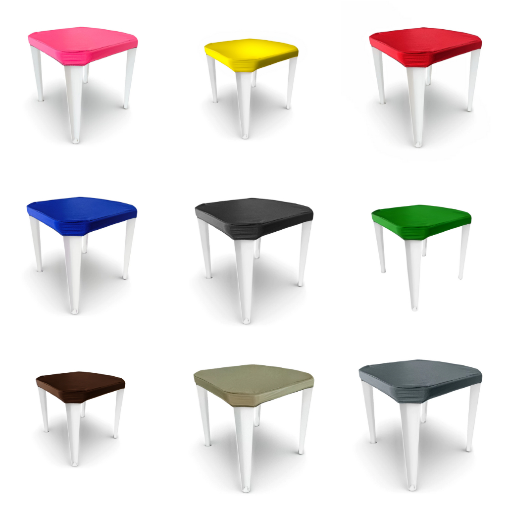 Kit 5 Capa para Mesa de Plástico Bar/Restaurante 70x70 Impermeavel