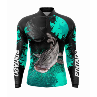 camisa camiseta de pesca proteção uv50+ DRY FIT  Superking SK-77 em Oferta na Shopee