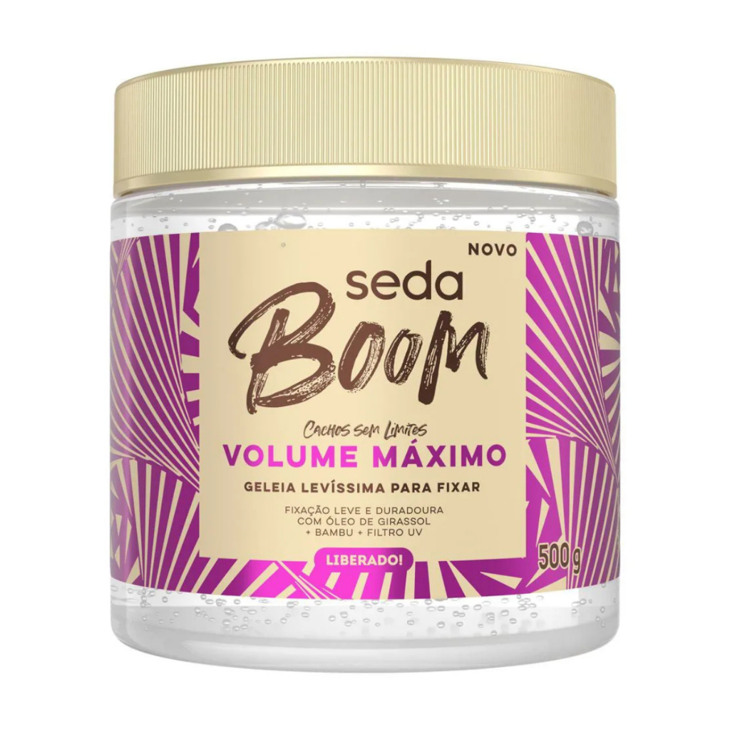 Geleia Seda Boom Volume Máximo 500g em Oferta na Shopee