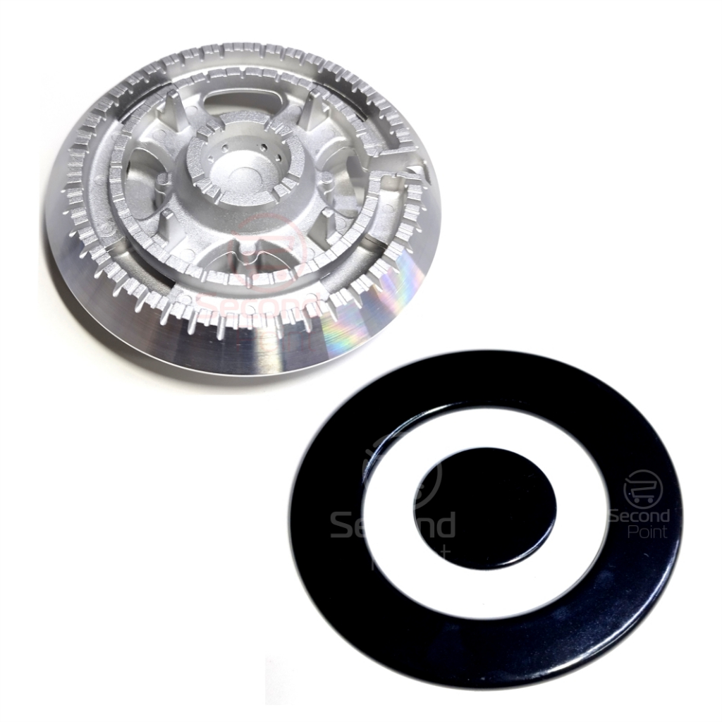 Kit 1 Queimador 1 Espalhador Fogão Cooktop Electrolux Original