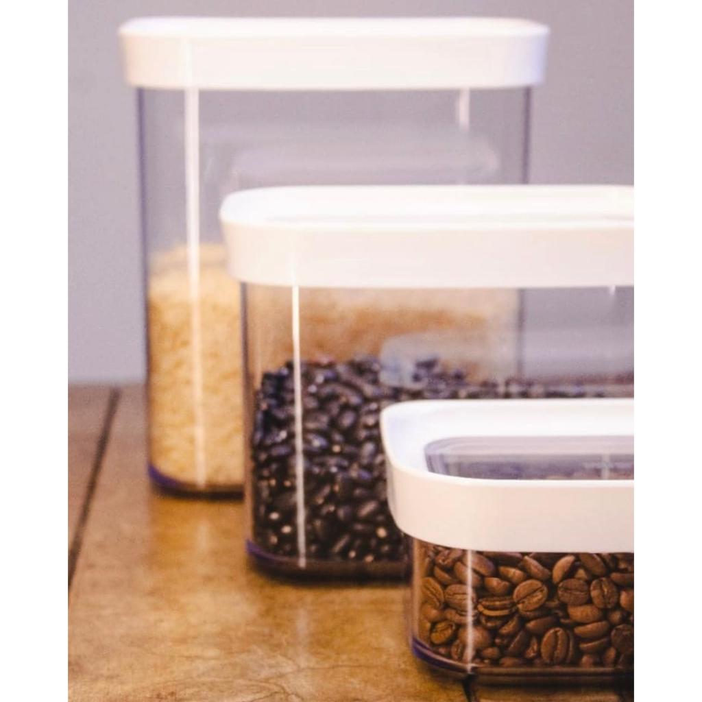 Kit 3 Potes Herméticos Acrílicos (1100, 2500 e 4000ml)