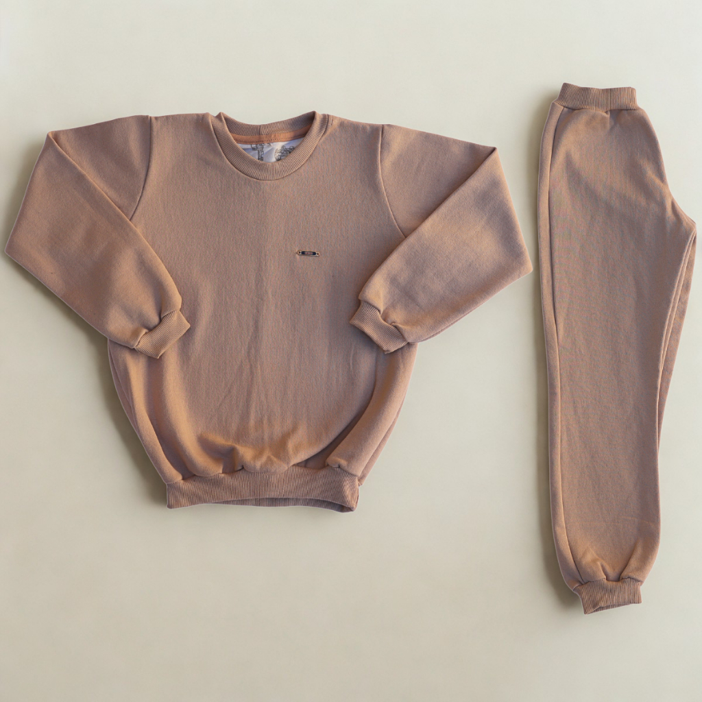 Conjuntos Moletom Agasalho e Calça Masculino Feminino Inverno Frio Infantil Juvenil