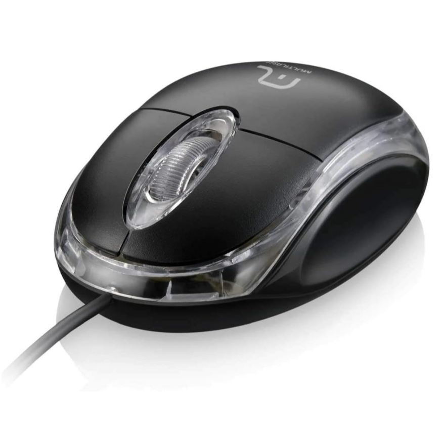Mouse Multilaser Optico Classic Preto 1200 Dpi Preto Usb - MO179 em Oferta na Shopee