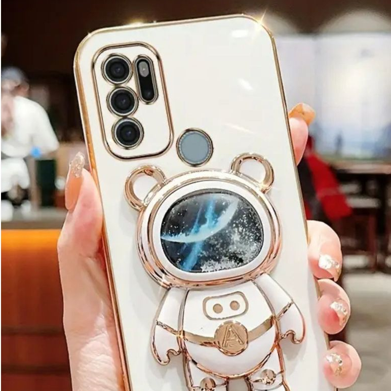 Capa Capinha de Celular Suporte Astronauta Brilho Samsung A03,A13,A23,A53,A73,A12,A22,A32,A52,A72