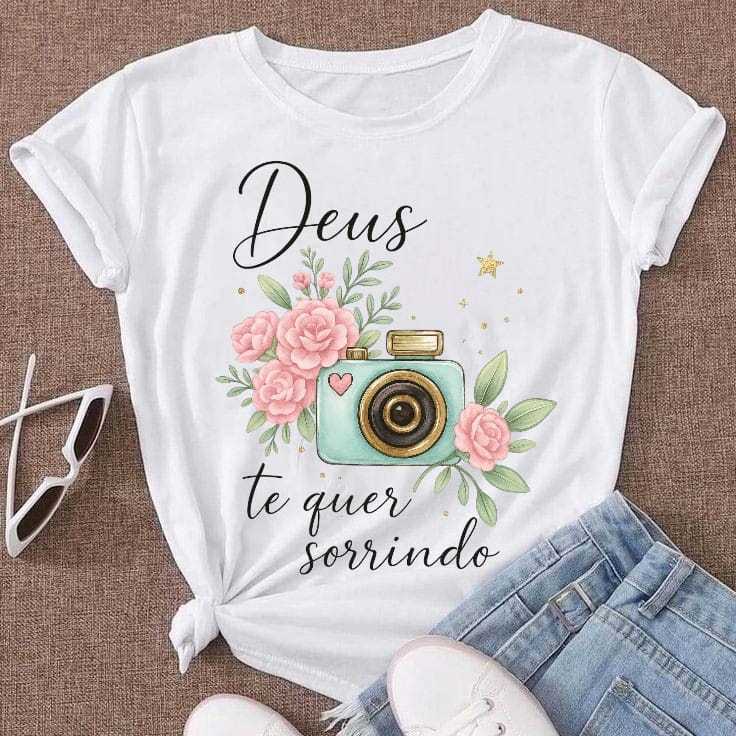 Camiseta Femina Blusa Gospel Evangélica em Oferta na Shopee