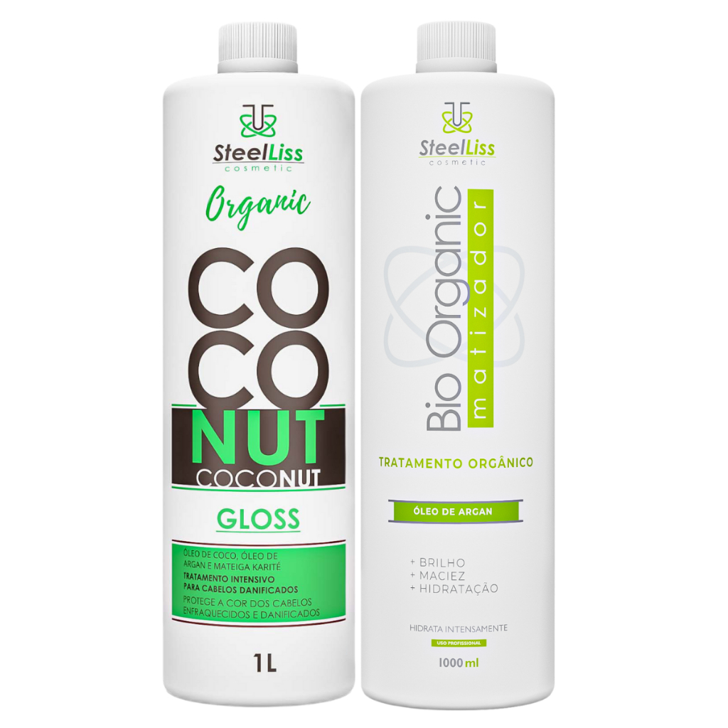 Progressiva Coconut Orgânica + Progressiva Bio Orgânic Matizadora