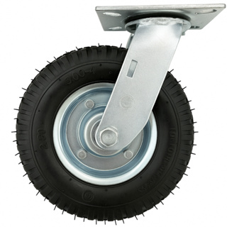 Rodízio Rodinha Carga Pneu Câmara Borracha 2.50-4 8pol 150kg em Oferta na Shopee