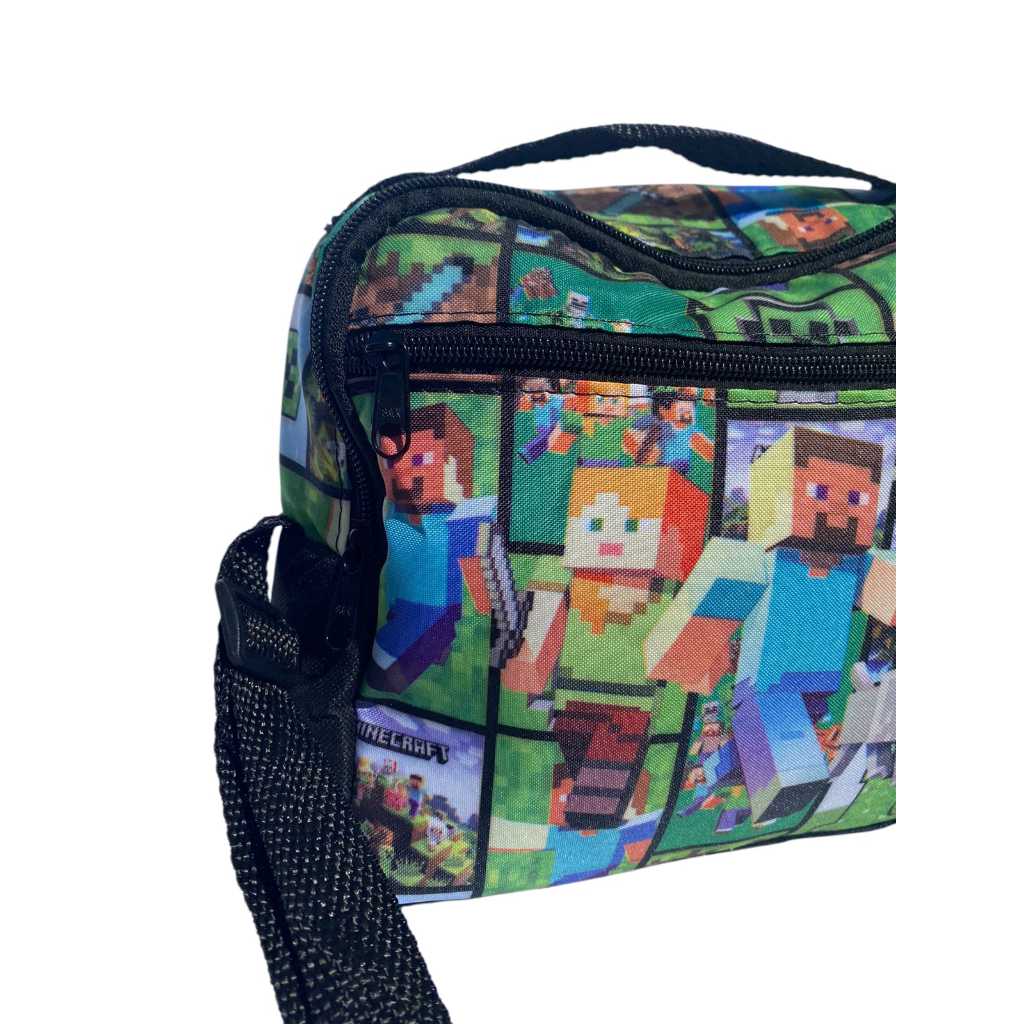 Lancheiras Térmicas Estampadas - Infantil, Colorida E prática - Com alça lateral em Oferta na Shopee
