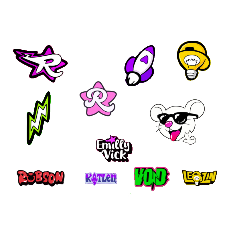 11 Apliques Turma Emilly Vick Youtuber Patches Termocolantes Adesivos Para Roupas Turma Emilly Vick Youtuber