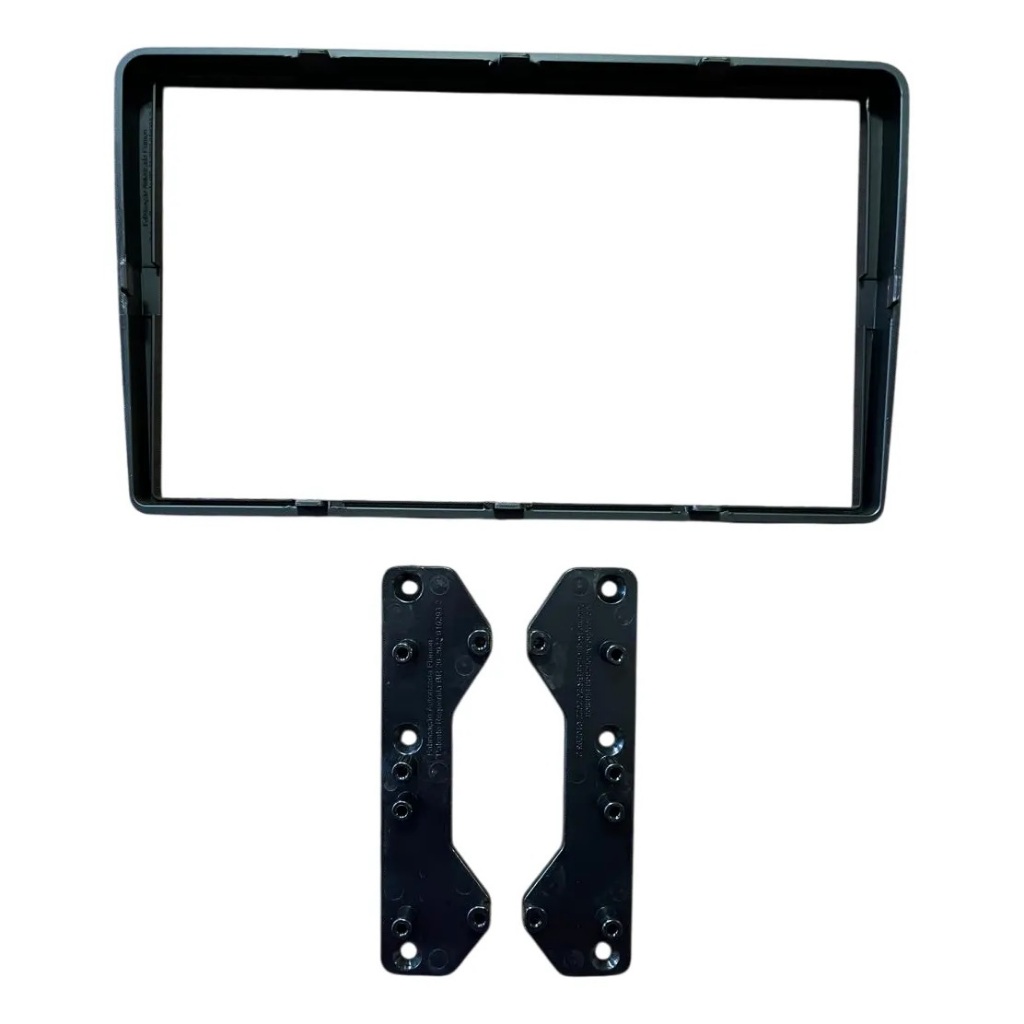 MOLDURA ADAPTADORA 9 POLEGADAS PARA 8 POLEGADAS FLUTUANTE PIONEER FIAMON ORIGINAL PRETO FOSCO