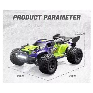 Carro Controle Remoto Off-road Rc Alta Veloc 1:18 - 40km/h Verde