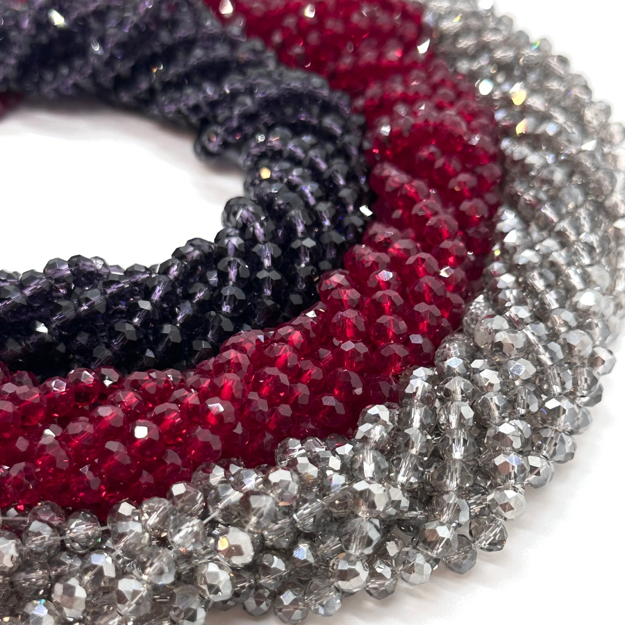 Fios de Cristais 6mm aproximadamente 850 pedras 10 fios da mesma cor em Oferta na Shopee