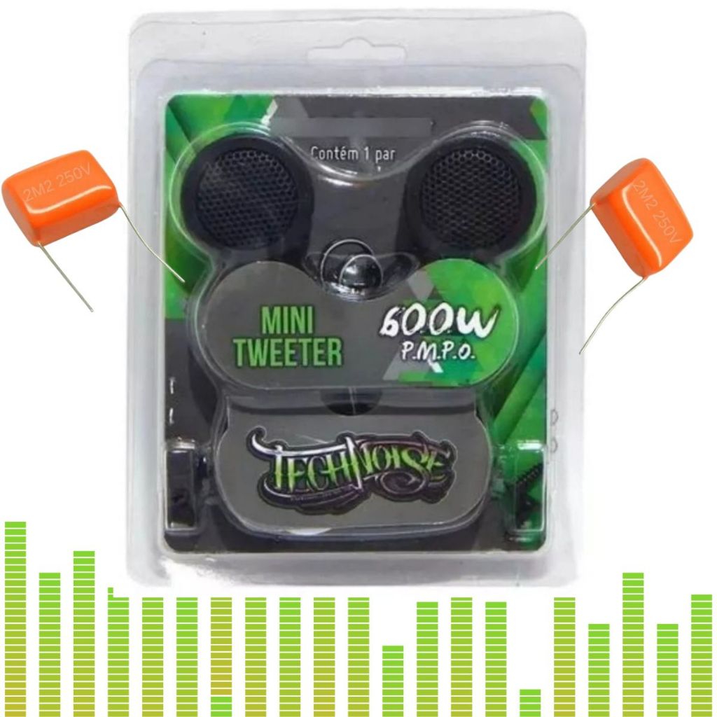 Mini Tweeter Alta Frequência 600w automotivo Painel Porta coluna 80w Rms Com Capacitores em Oferta na Shopee