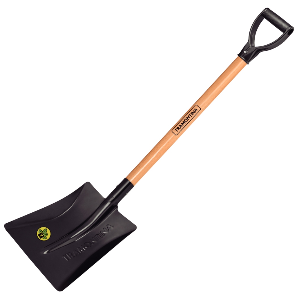 Pá Quadrada N°3 Tramontina Cabo de Madeira e Empunhadeira 77464/434 em Oferta na Shopee