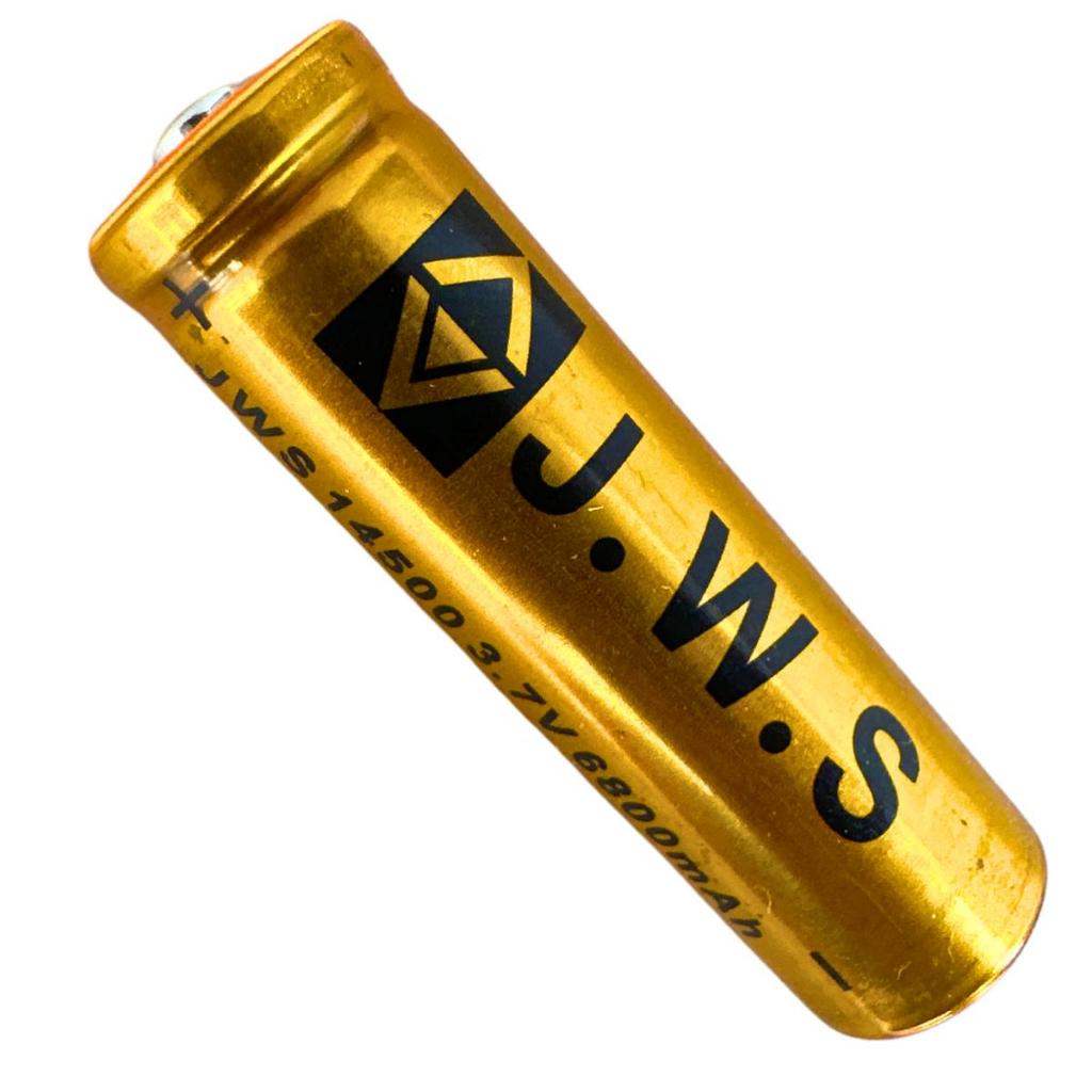 2 Bateria 14500 3.7v 6800 Mah  Para Lanternas táticas Serie Gold Jws