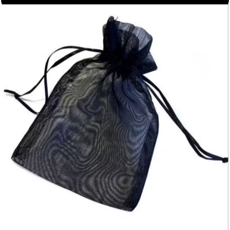 Kit com 25 Und/ Saco Organza Preto 12x17. Entregar Imediata. — imagem 2 de 2