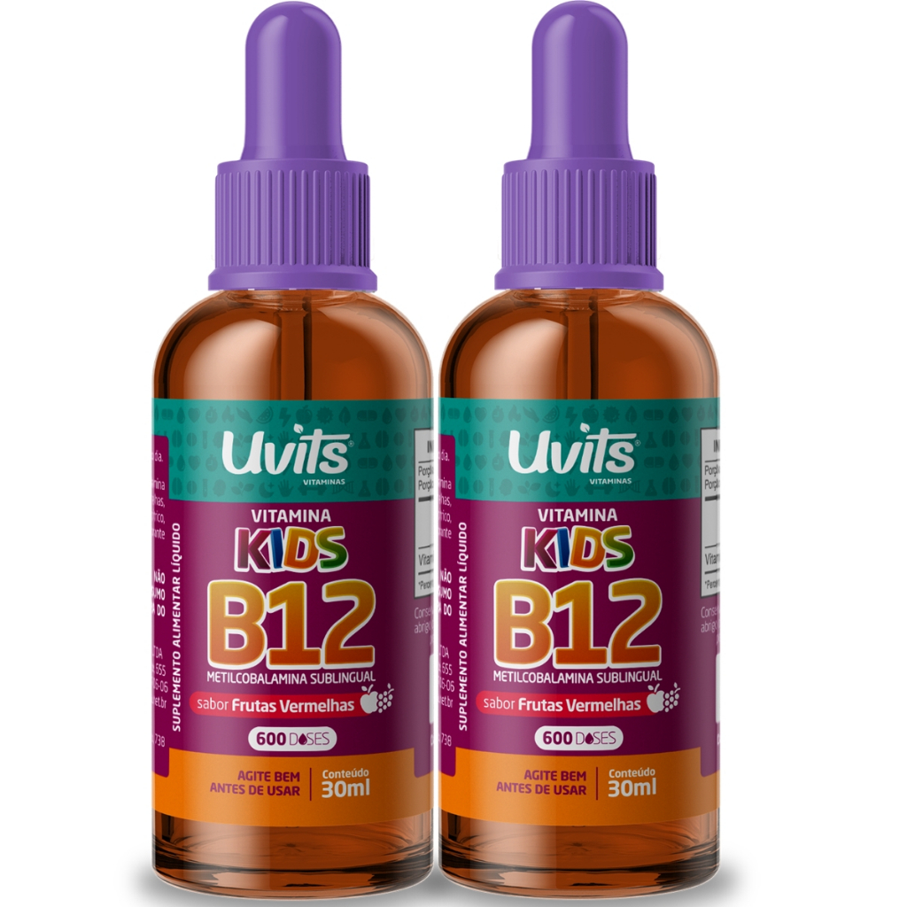 Vitamina B12 Kids Liquida Sublingual 30ml - Uvits