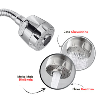 Tubo Gourmet Cozinha Flexível Com Arejador 5/8 com 2 Jatos Chuveirinho Torneira Reparo Mangueira em Oferta na Shopee