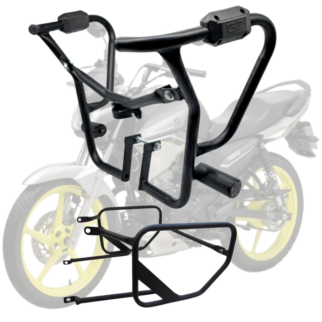 Protetor Carenagem Motor Factor 150 2025 2026 nova 150 2025 2026 DX Com Afastador alforges traseiro